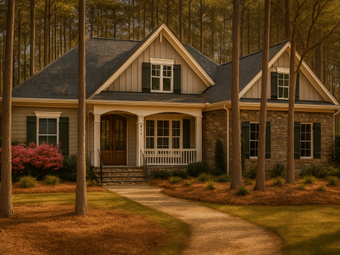 Craftsman Home Floor Plan for Designers Architecture CAD Blueprint