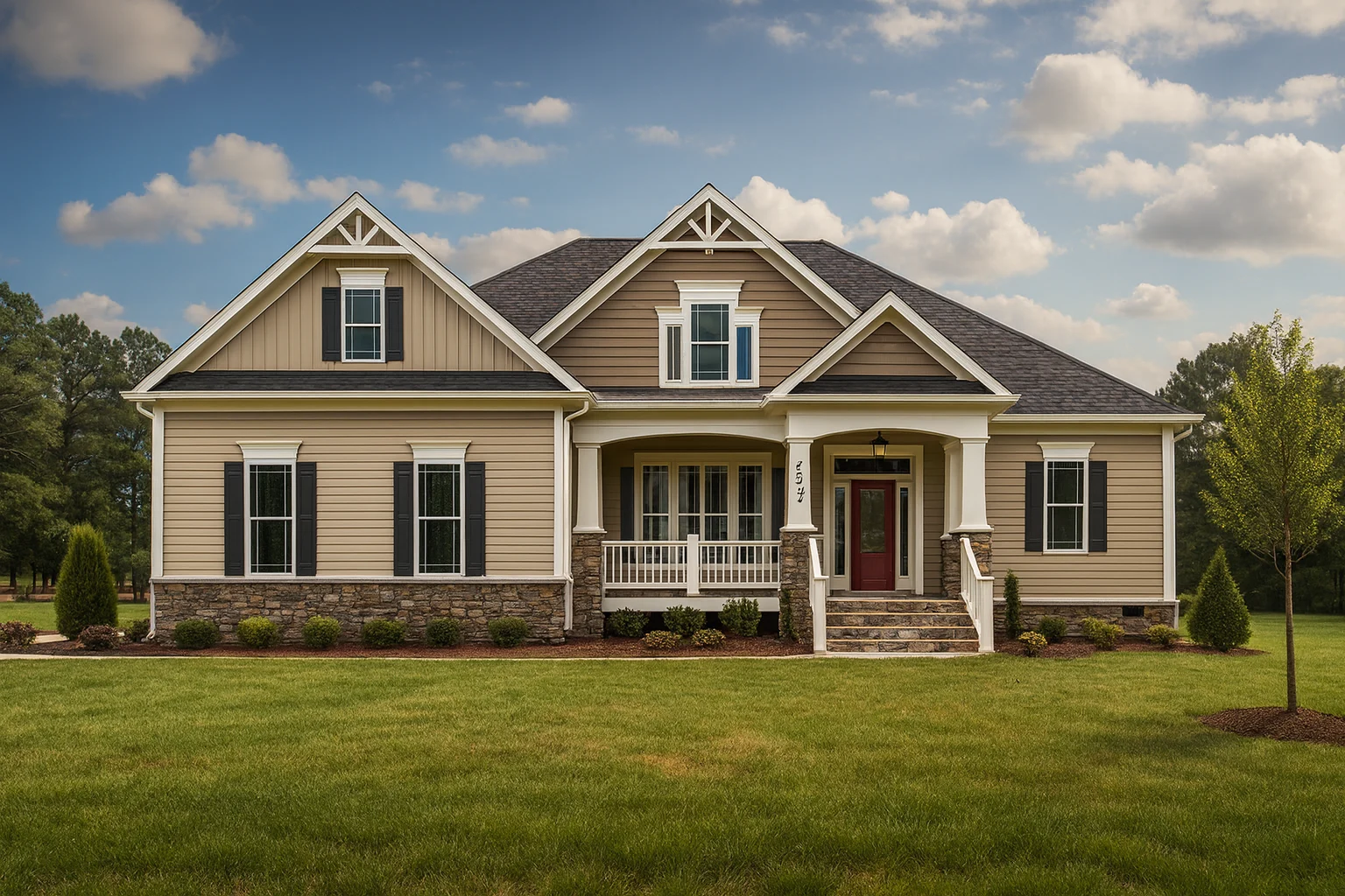 Craftsman Home Floor Plan with CAD Designs and Blueprints