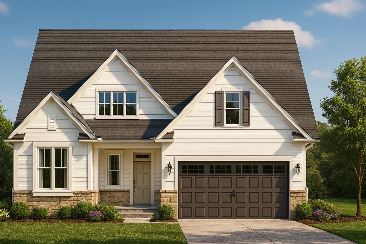 Craftsman Home Plan with 2 Floors, 3 Bedrooms & CAD Designs