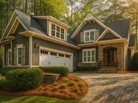 Craftsman Home Plan with 2 Floors, 4 Bedrooms & CAD Designs