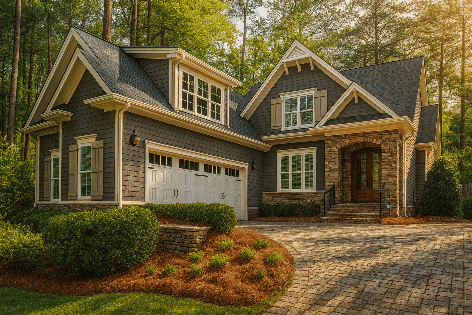 Craftsman Home Plan with 2 Floors, 4 Bedrooms & CAD Designs