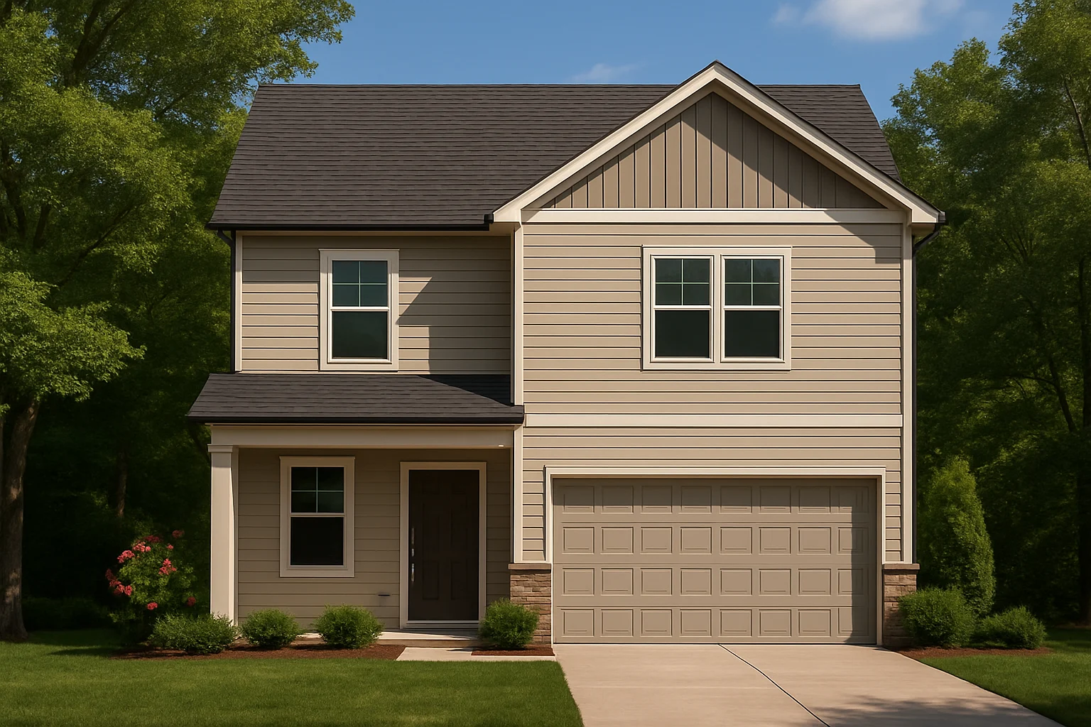 Craftsman Home Plan with 28' Width, 40' Depth