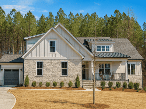 Craftsman Home Plan with 4 Bedrooms, Spacious CAD Designs