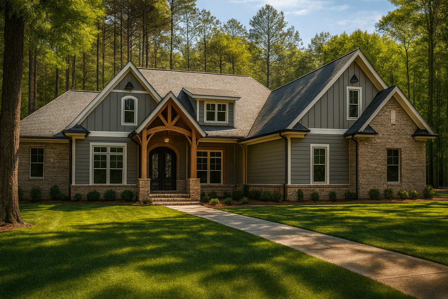 Craftsman Home Plan with Bonus Room and Spacious Floor Plan