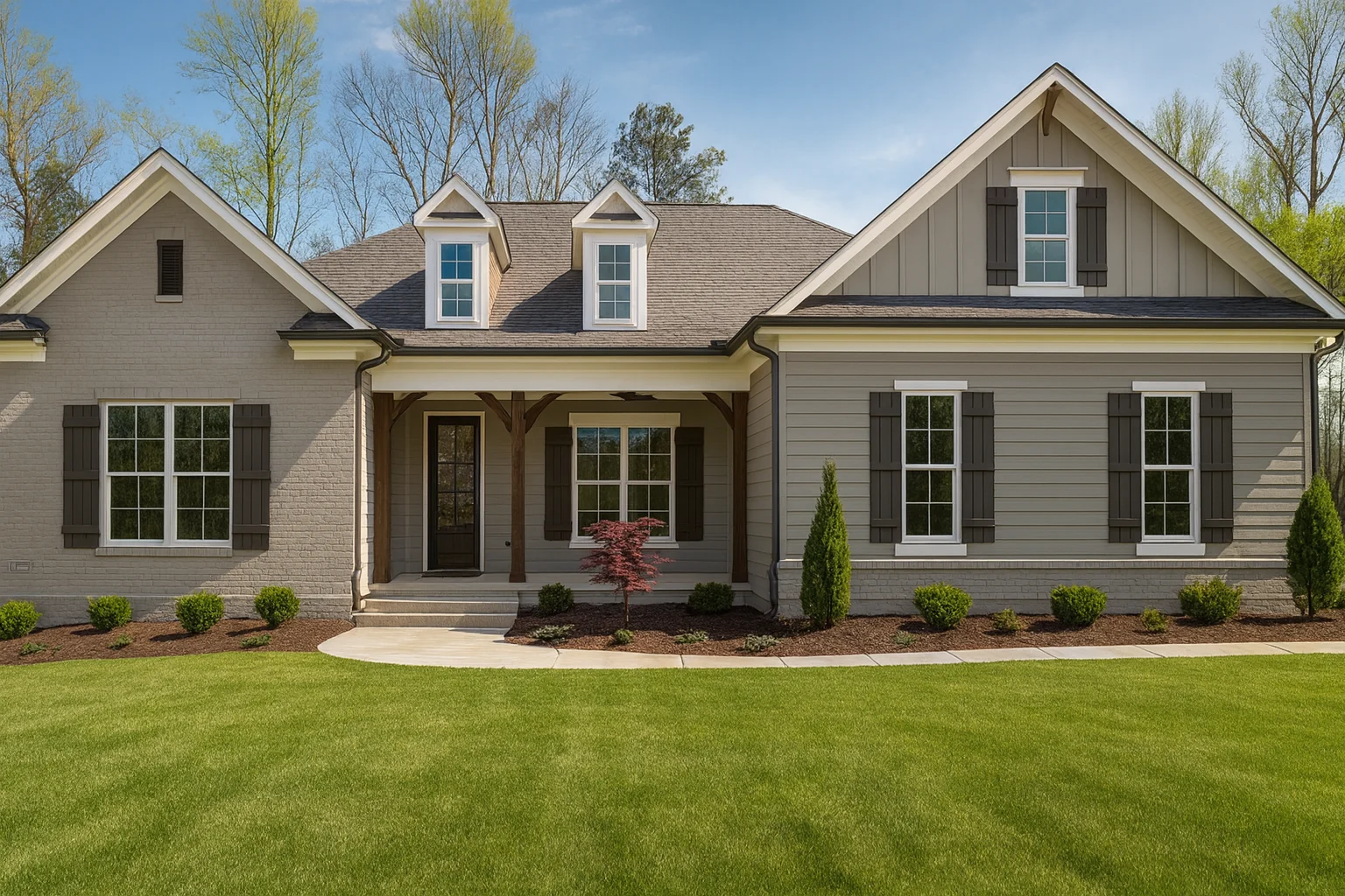 Craftsman Home Plan with Modern Floor Designs & CAD Blueprints