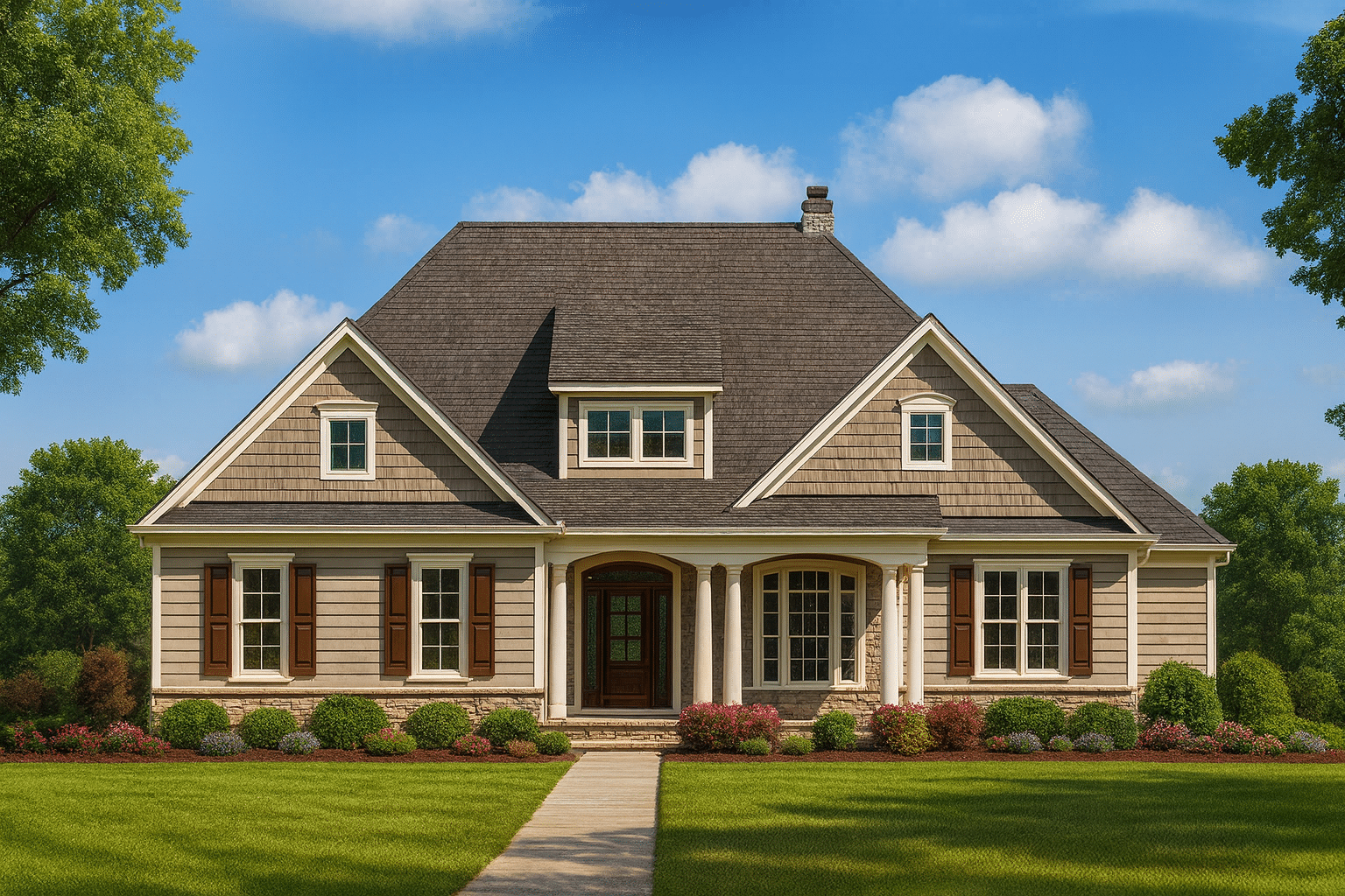 Craftsman Home Plan with Spacious Floor Plan and Modern Designs