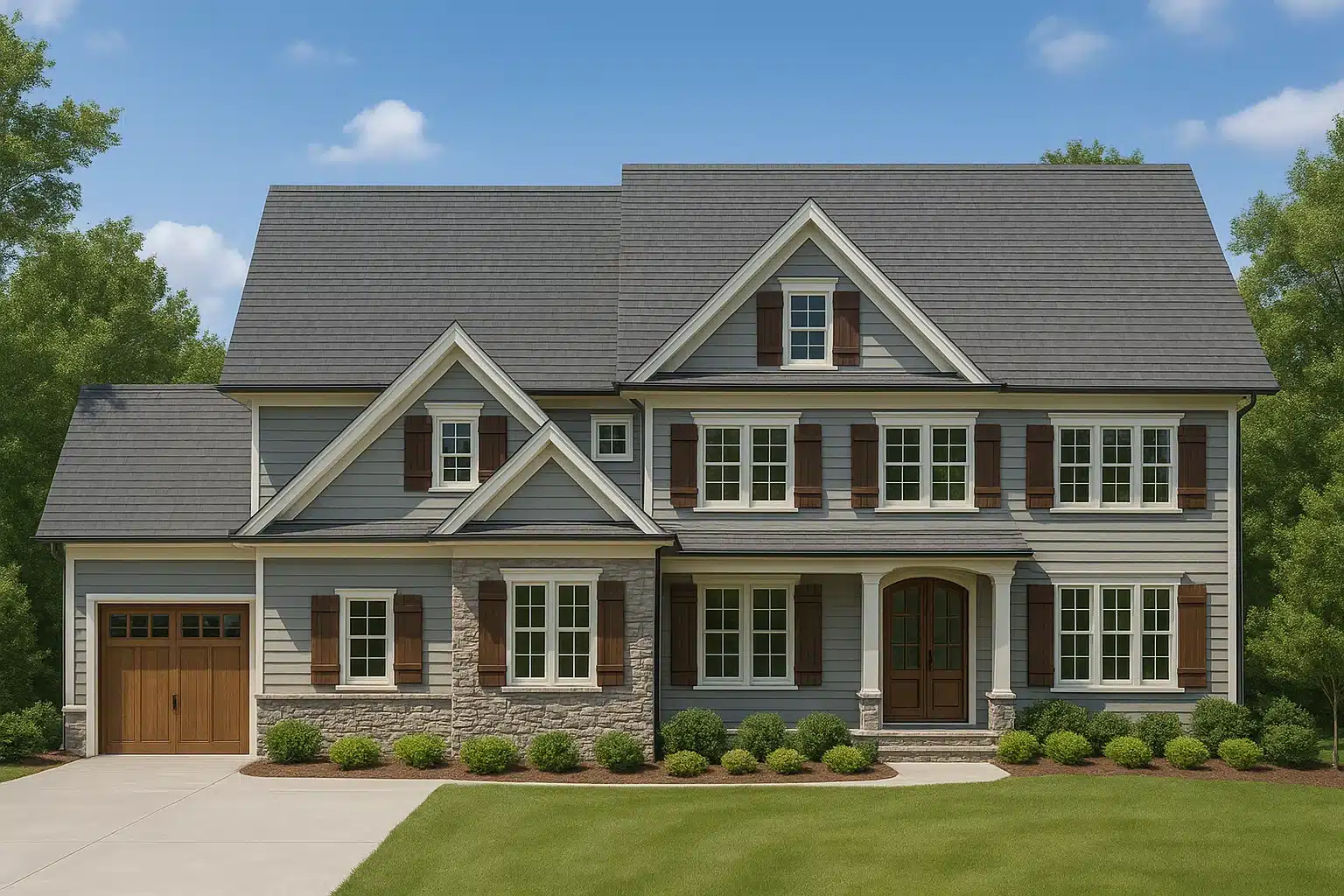 Craftsman House Plan - 4-Bed, 5-Bath, 3,852 SF