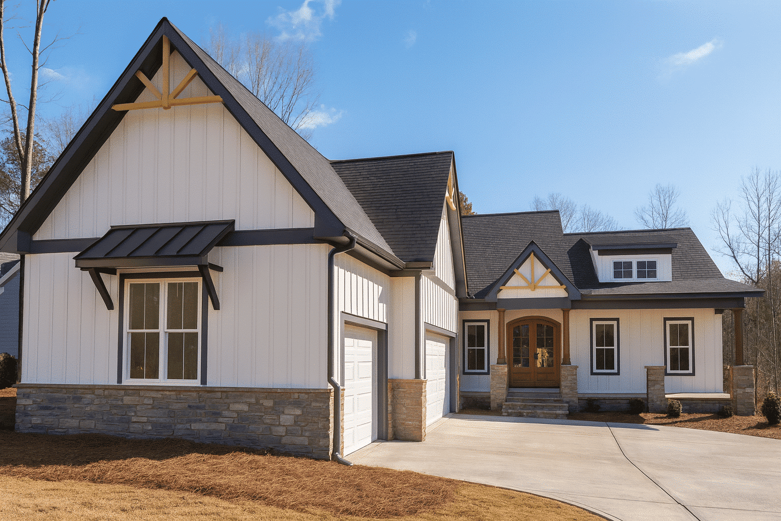 Craftsman House Plan with Floor Plan, CAD Designs