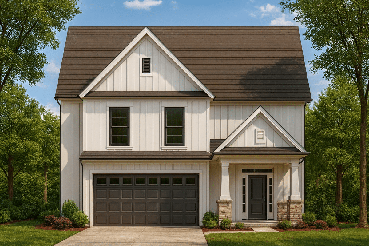 Craftsman House Plan with Open Layout, CAD Blueprints & Covered Porch