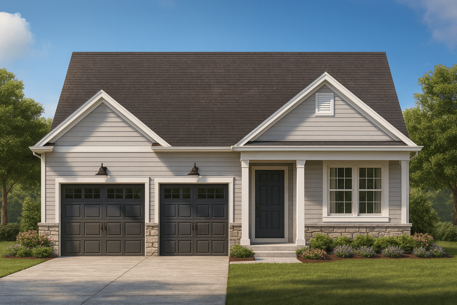 Craftsman-Style Home Floor Plan 2-Story CAD Designs with 3 Beds