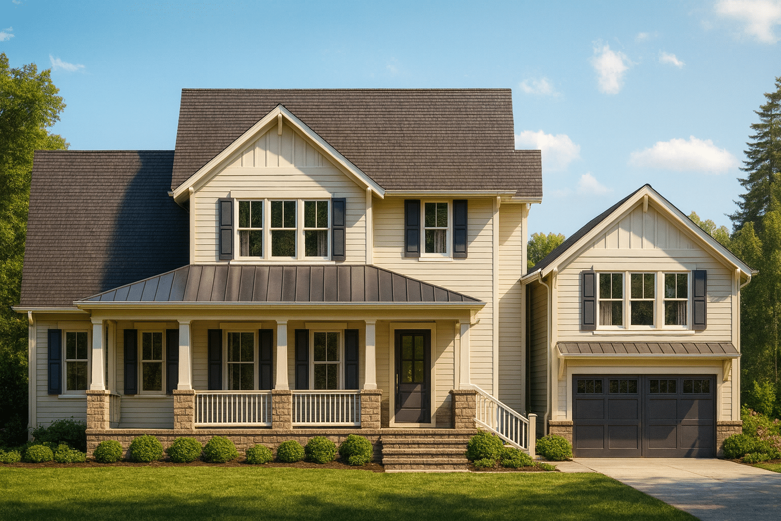 Craftsman-Style Home Plan with Open Floor Designs and CAD Blueprints