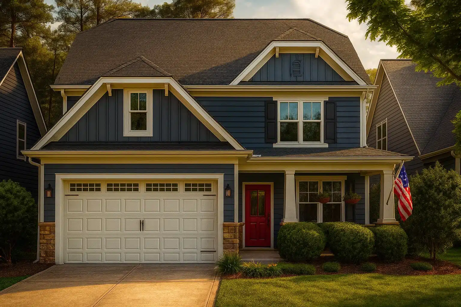 Craftsman Suburban Home Plan with Spacious Layout and CAD Designs
