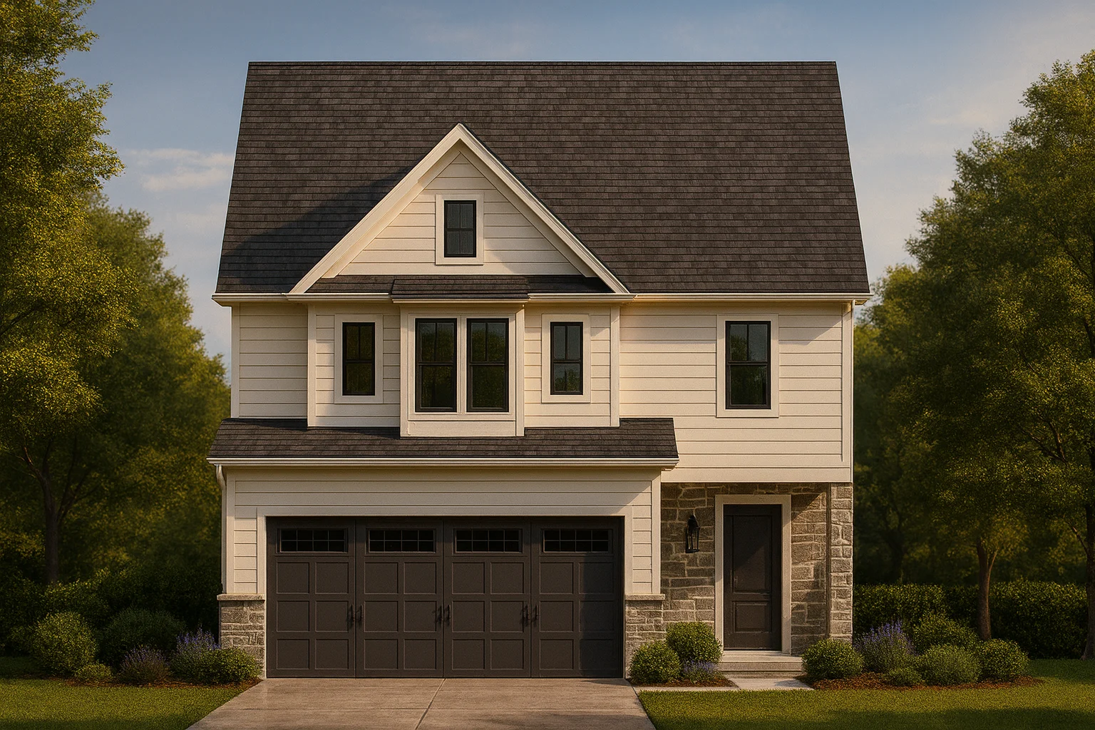 11-1133 HOUSE PLAN - Modern Craftsman House Plan with 2 Floors and Open Floor Plan