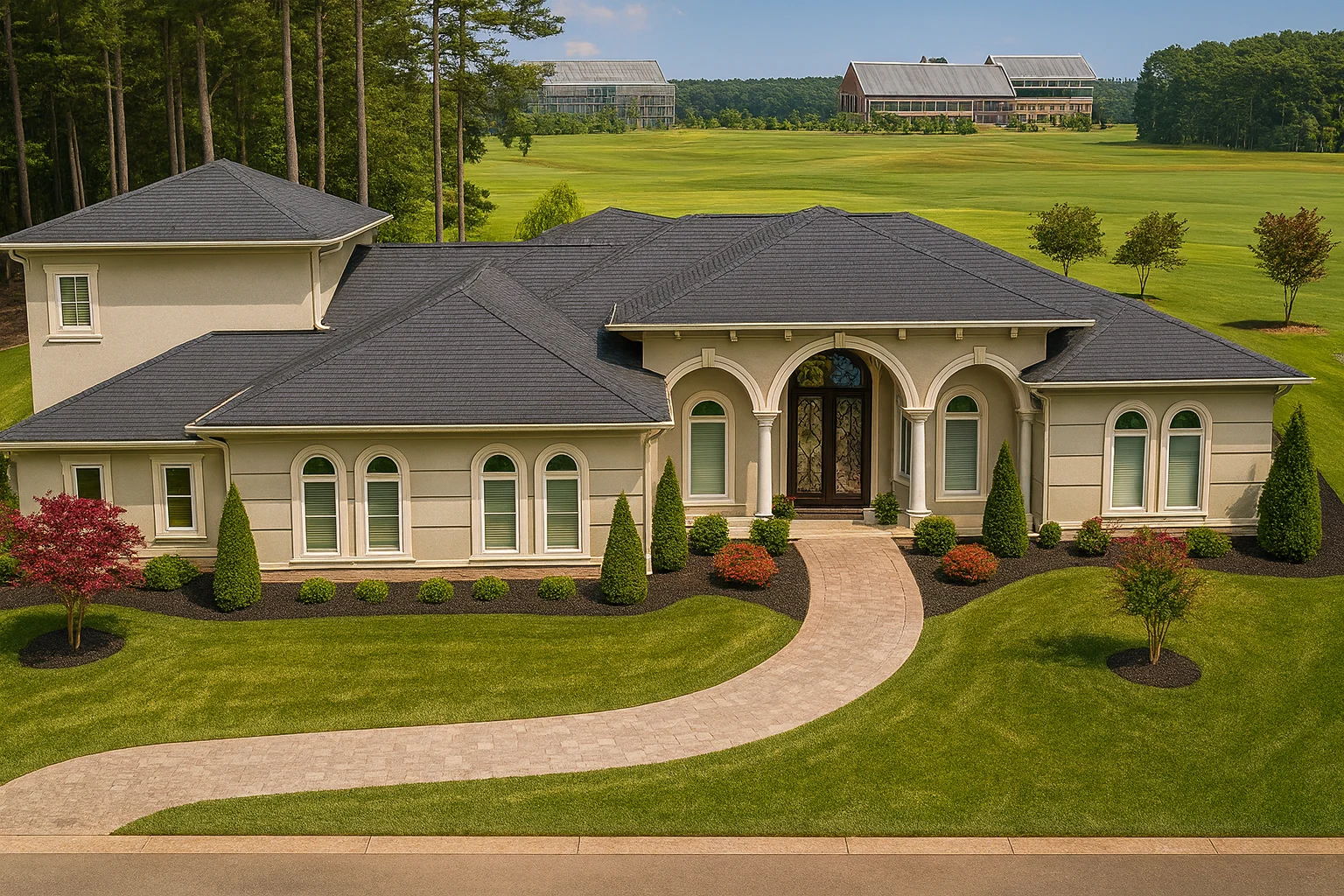 Customizable 2-Story House Plan with Elegant European DesignCustomizable 2-Story House Plan with Elegant European Design