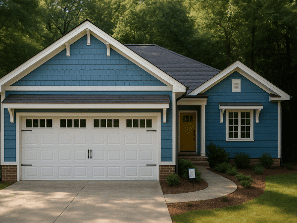 Efficient 1-Story House Plan with Modern Layout & CAD Blueprints