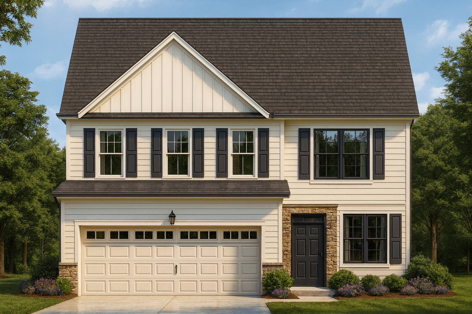 Effortless 2-Story House Plan with Functional Design & Loft Space