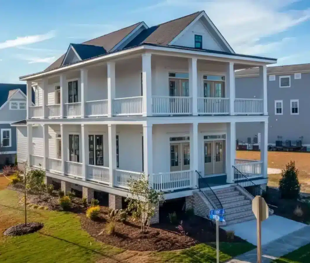 Elegant Charleston house Plan with 2-Story CAD Architecture