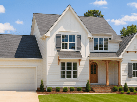 Elegant 2-Story Home Plan with Open Floor Layout and CAD Blueprints