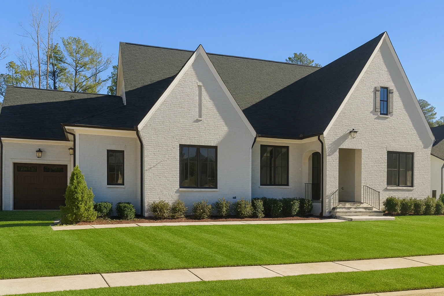 Elegant 2-Story House Plan with 6 Bedrooms, 5+ Baths & 3-Car Garage