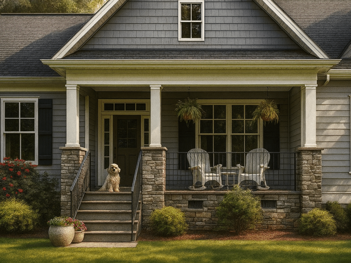 Elegant 2-Story House Plan with Craftsman Touch and Open Floor Layout