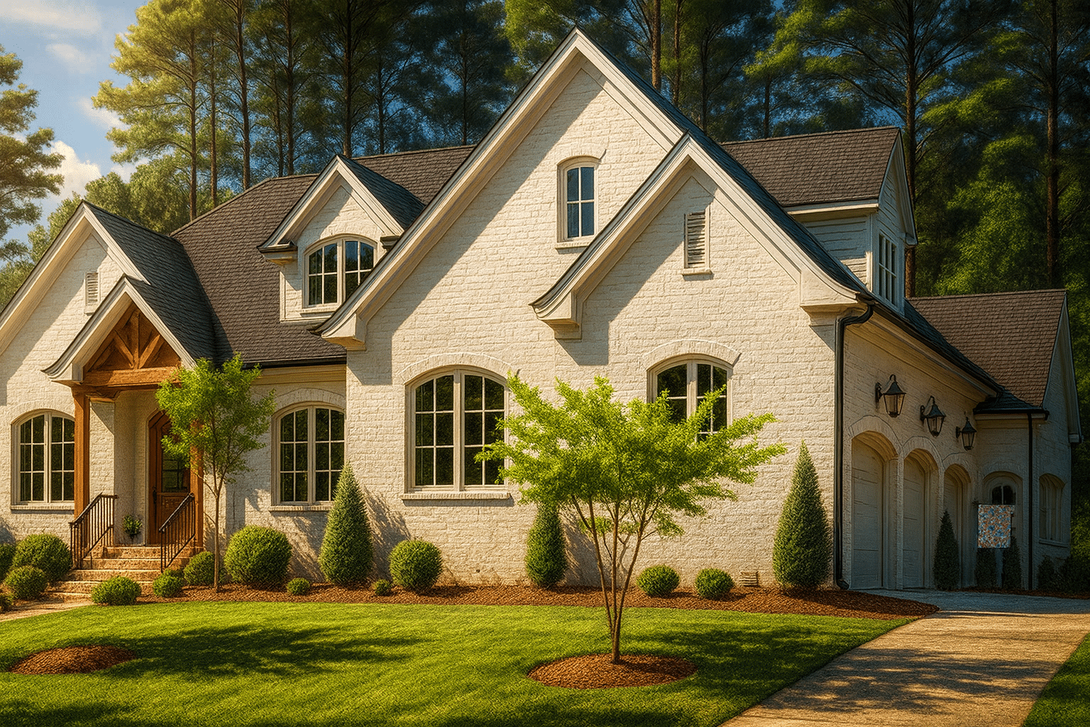 Elegant 2-Story House Plan with French Country Flair