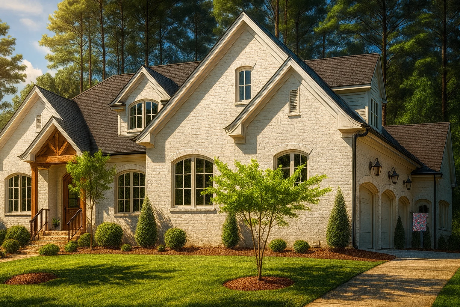 Elegant 2-Story House Plan with French Country Flair