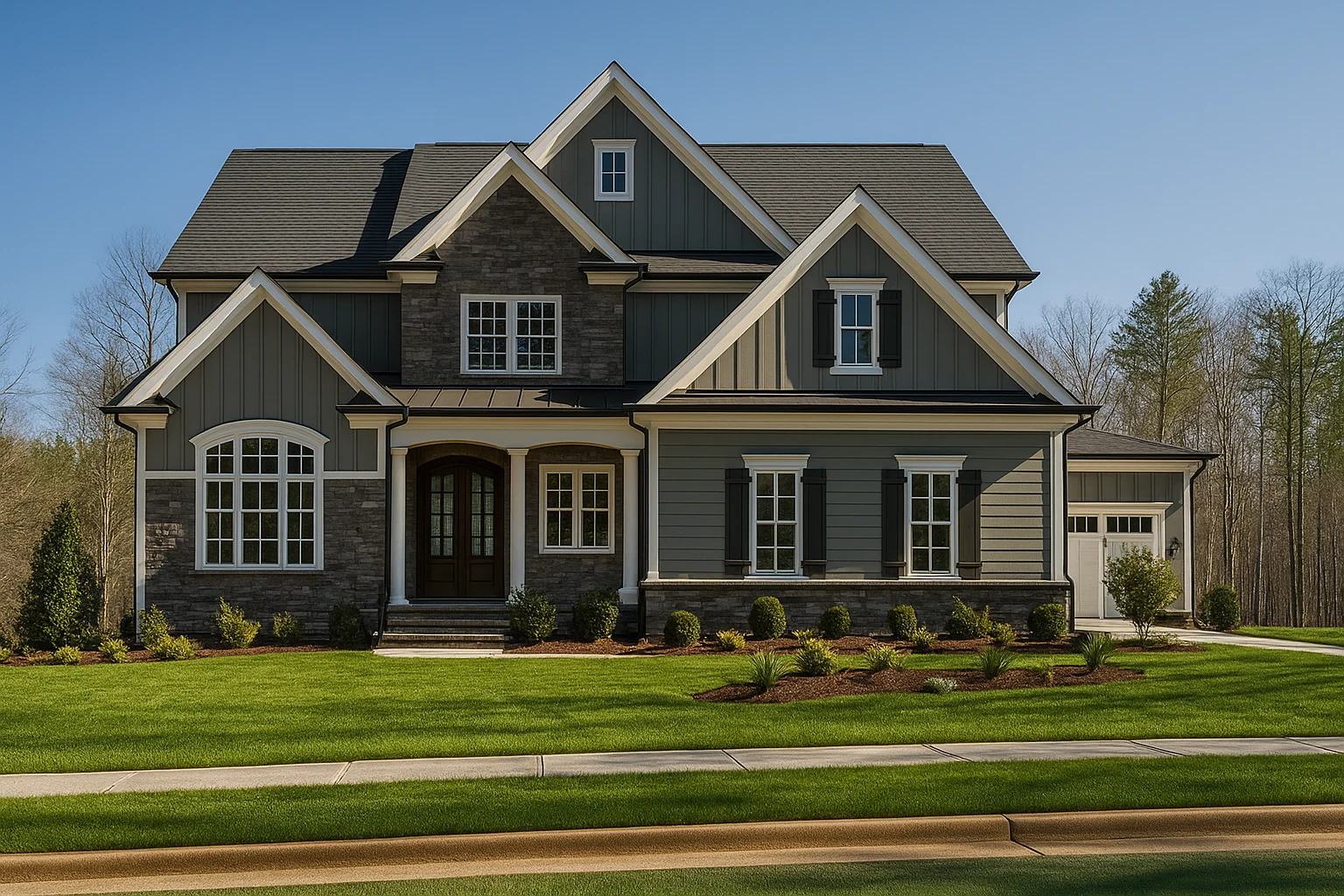 Elegant 2-Story House Plan with Spacious Design and CAD Blueprints