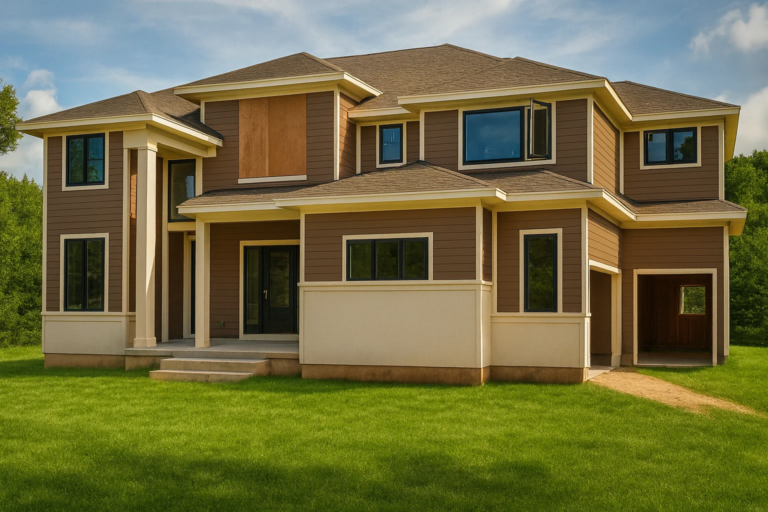 Elegant 2-Story Luxury House Plan with CAD Architecture