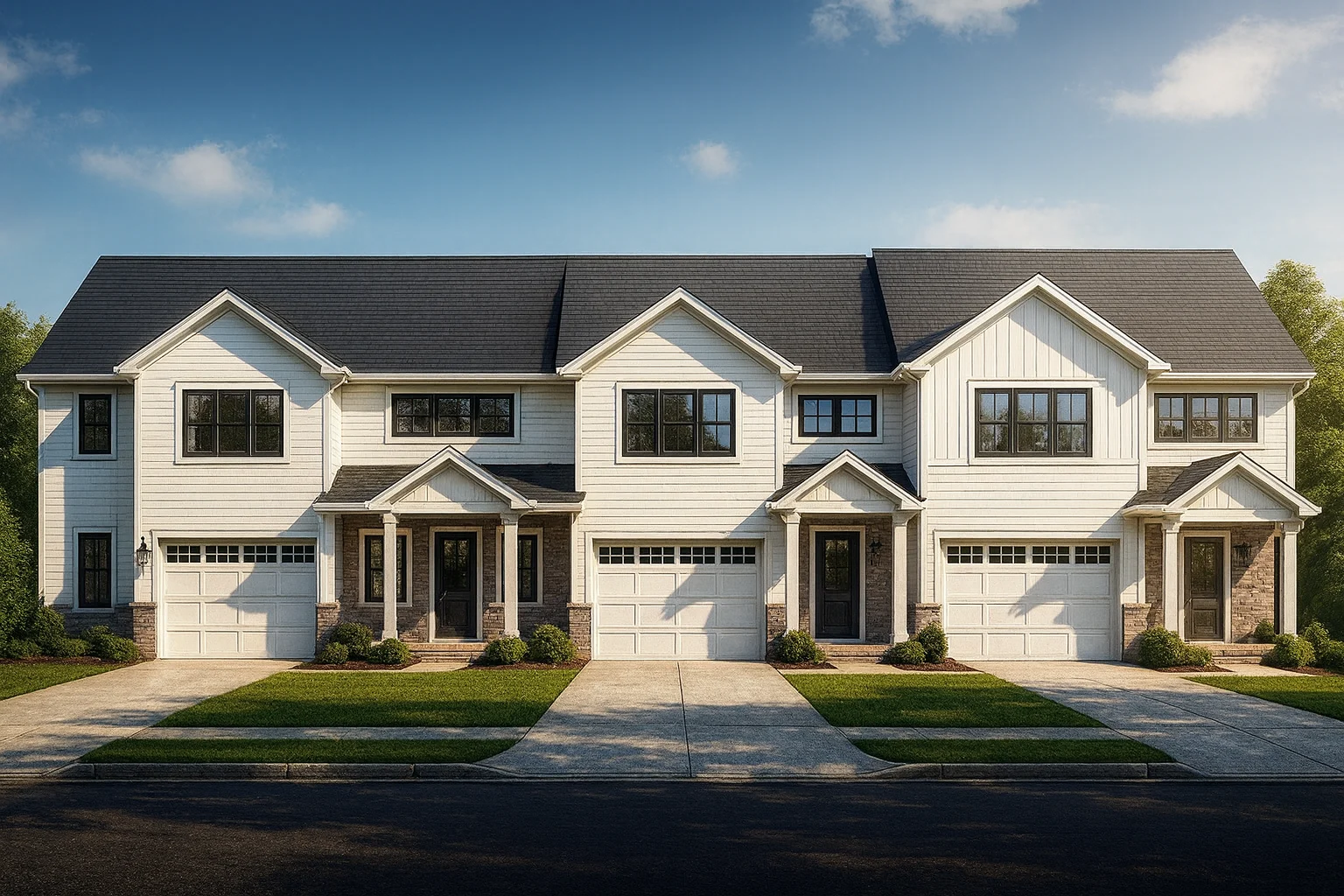 Elegant 2-Story Multi-Family House Plan with CAD Designs & Blueprints