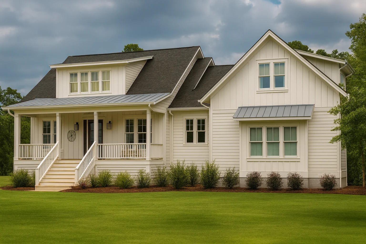 Elegant 2-Story Southern House Plan with CAD Blueprint & Architectural Details