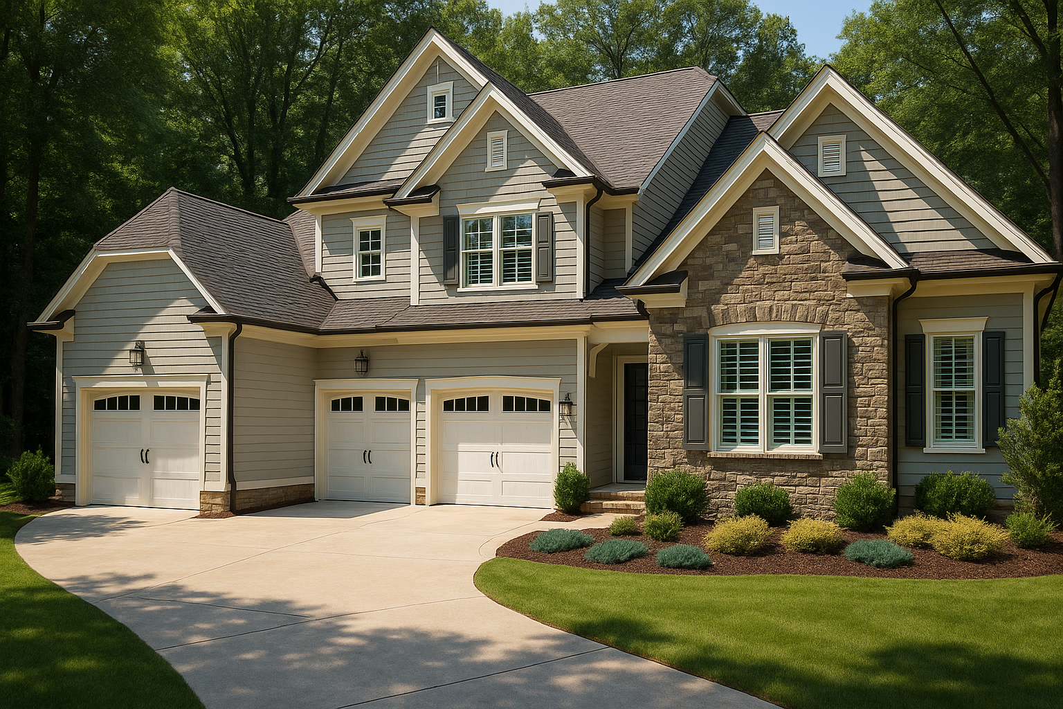 Elegant 3-Story Custom House Plan with 5 Bedrooms and Basement