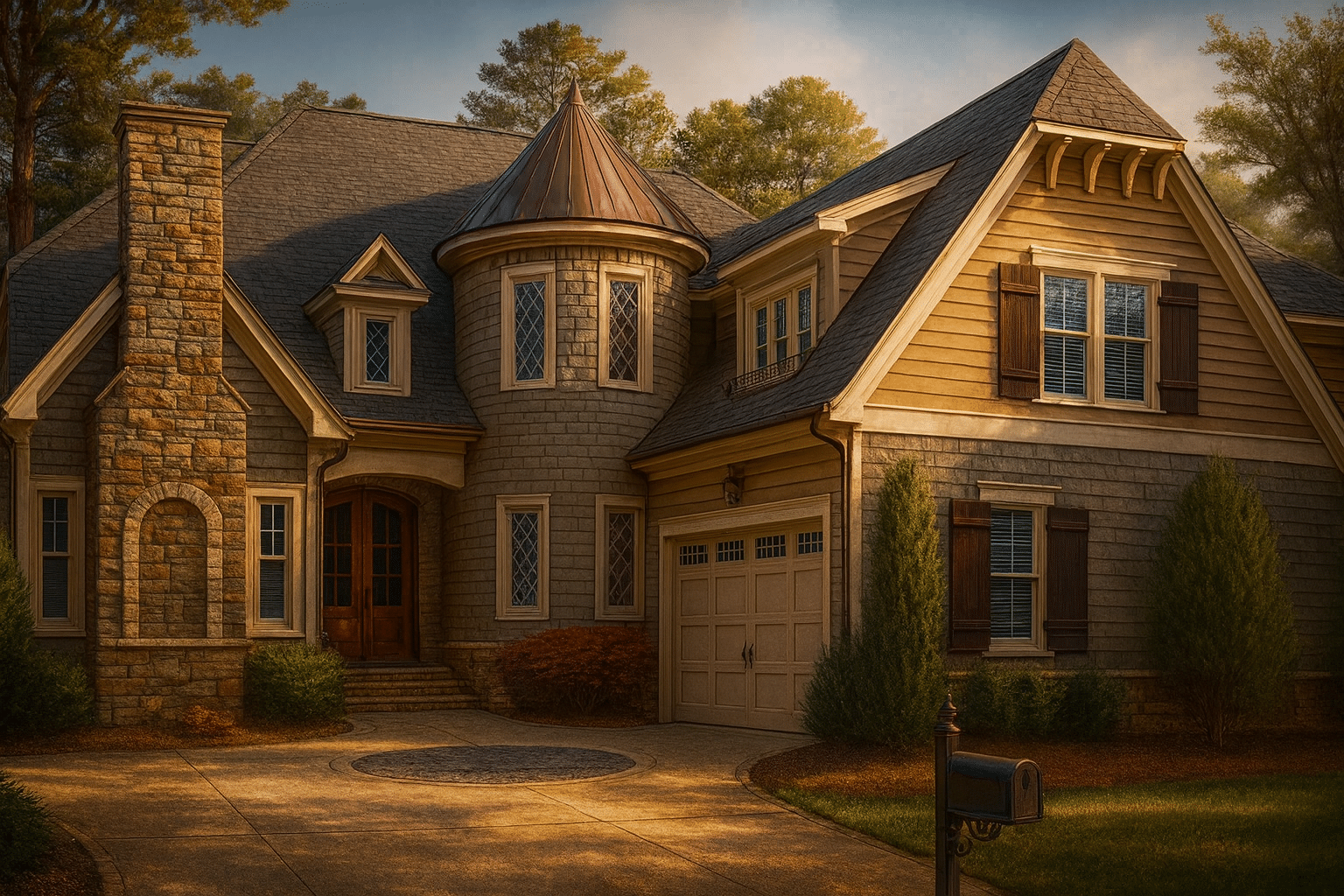 Elegant French Country European Cottage Home Plan – 3 Bedrooms with Vaulted Ceilings