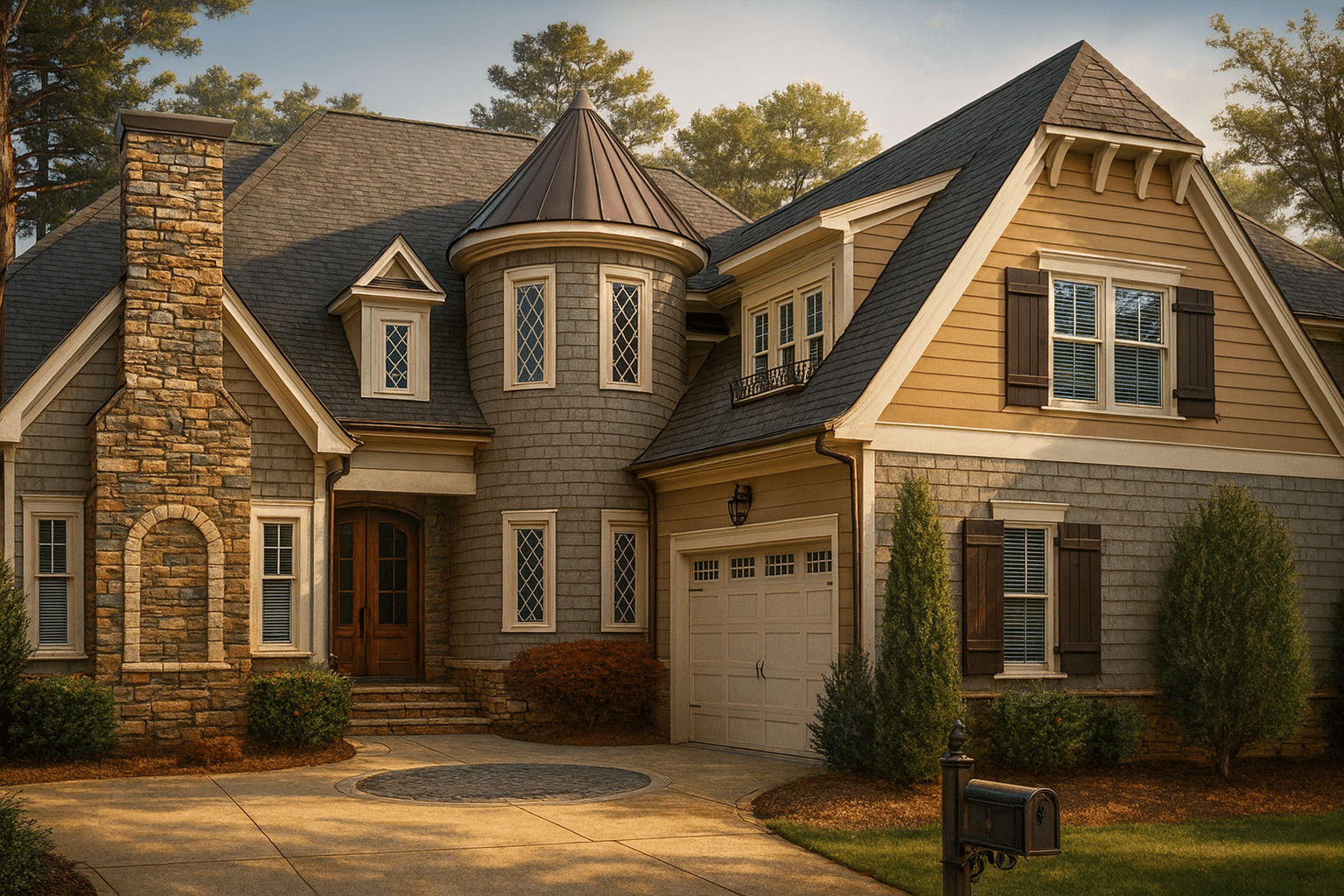 Elegant French Country European Cottage Home Plan – 3 Bedrooms with Vaulted Ceilings