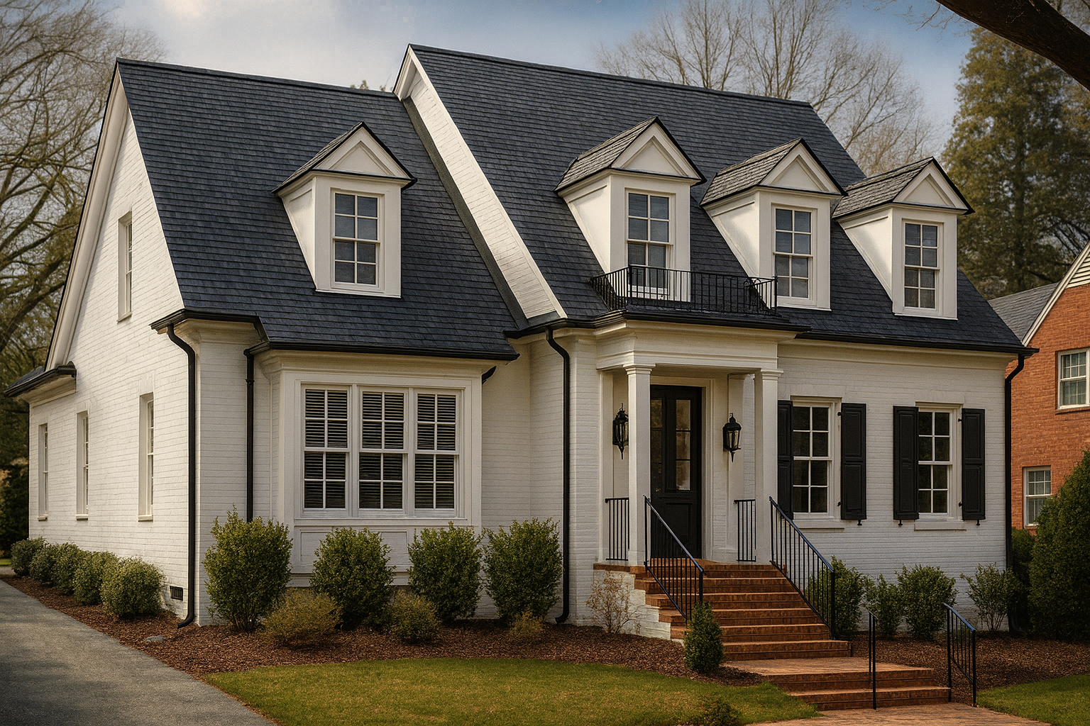 Elegant Georgian Revival House Plan with 4 Bedrooms, 2.5 Baths & Timeless Symmetry