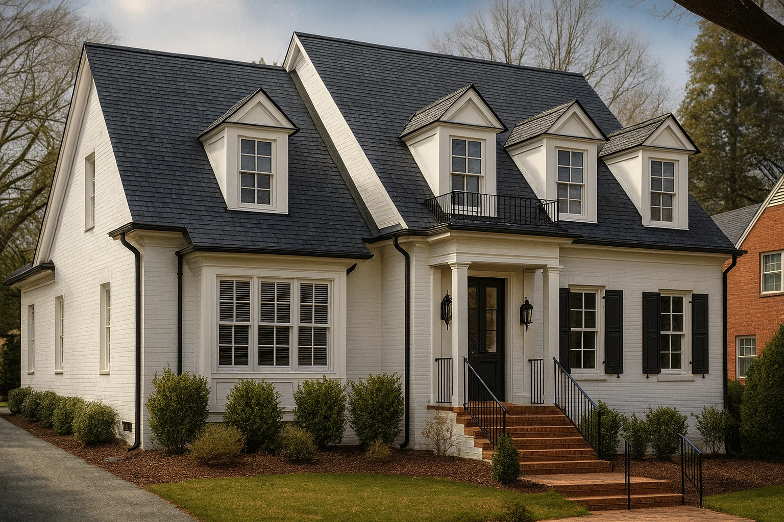 Elegant Georgian Revival House Plan with 4 Bedrooms, 2.5 Baths & Timeless Symmetry
