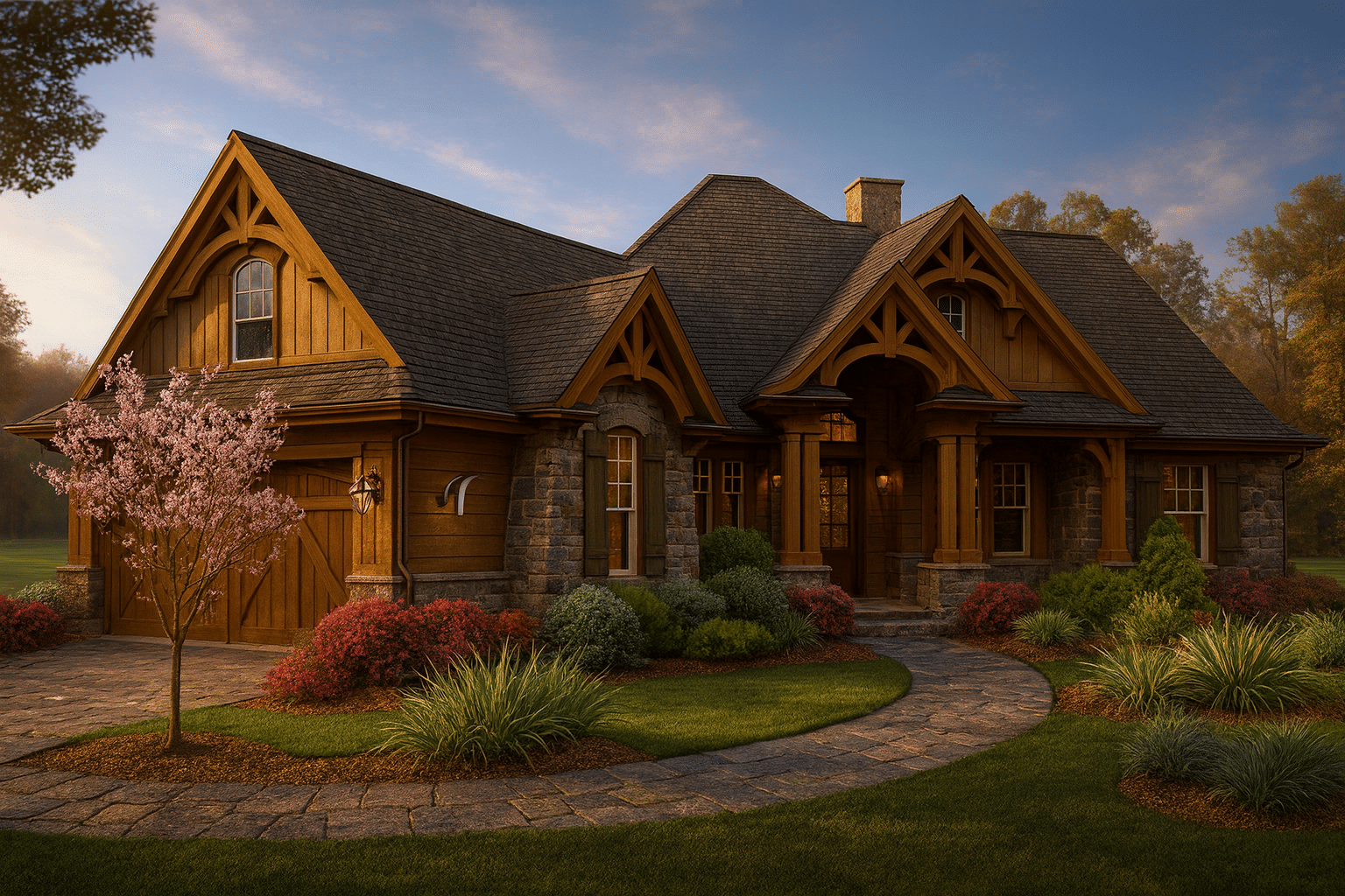 Elegant Home Floor Plan with Detailed CAD Architecture Designs