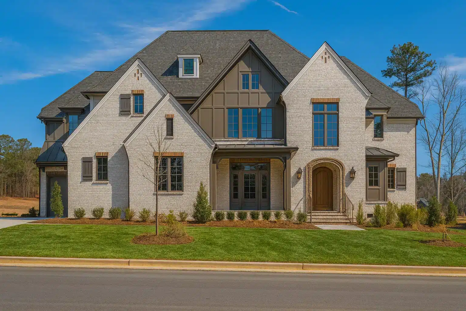 Elegant Tudor-Style House Plan – 5 Bed, 5+ Bath, 4,183 Sq. Ft.