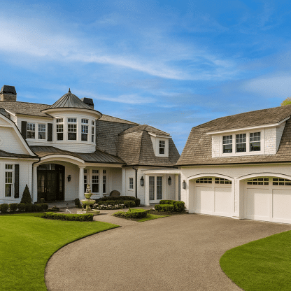 Elegant Two-Story House Plan with Classical Georgian Design