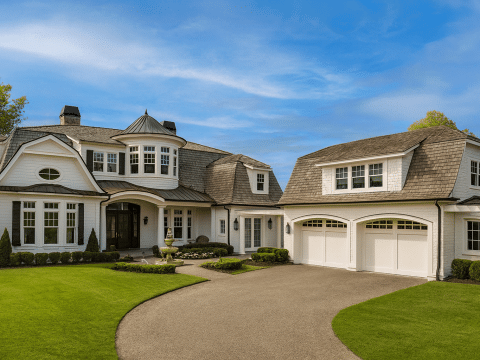 Elegant Two-Story House Plan with Classical Georgian Design