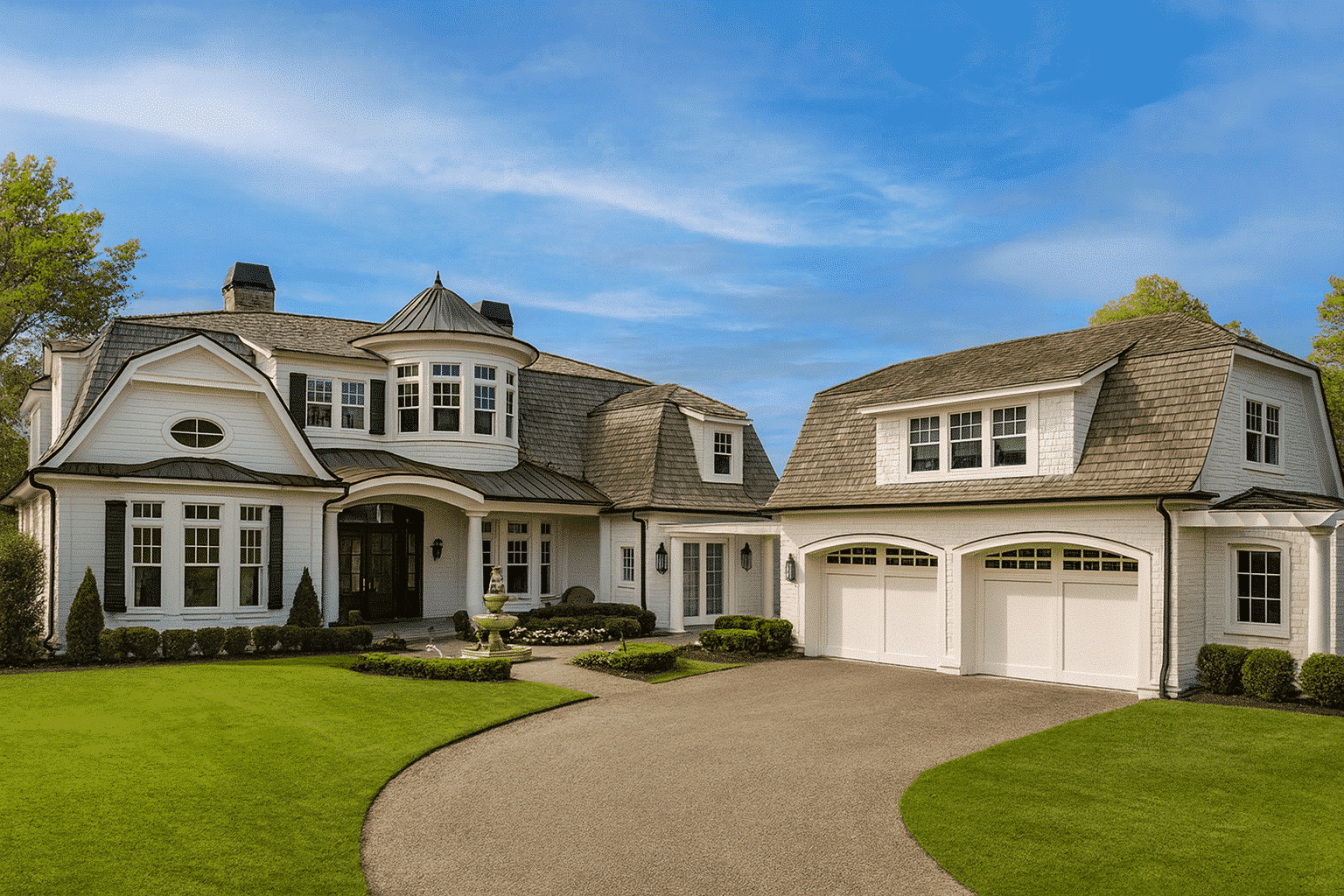 Elegant Two-Story House Plan with Classical Georgian Design