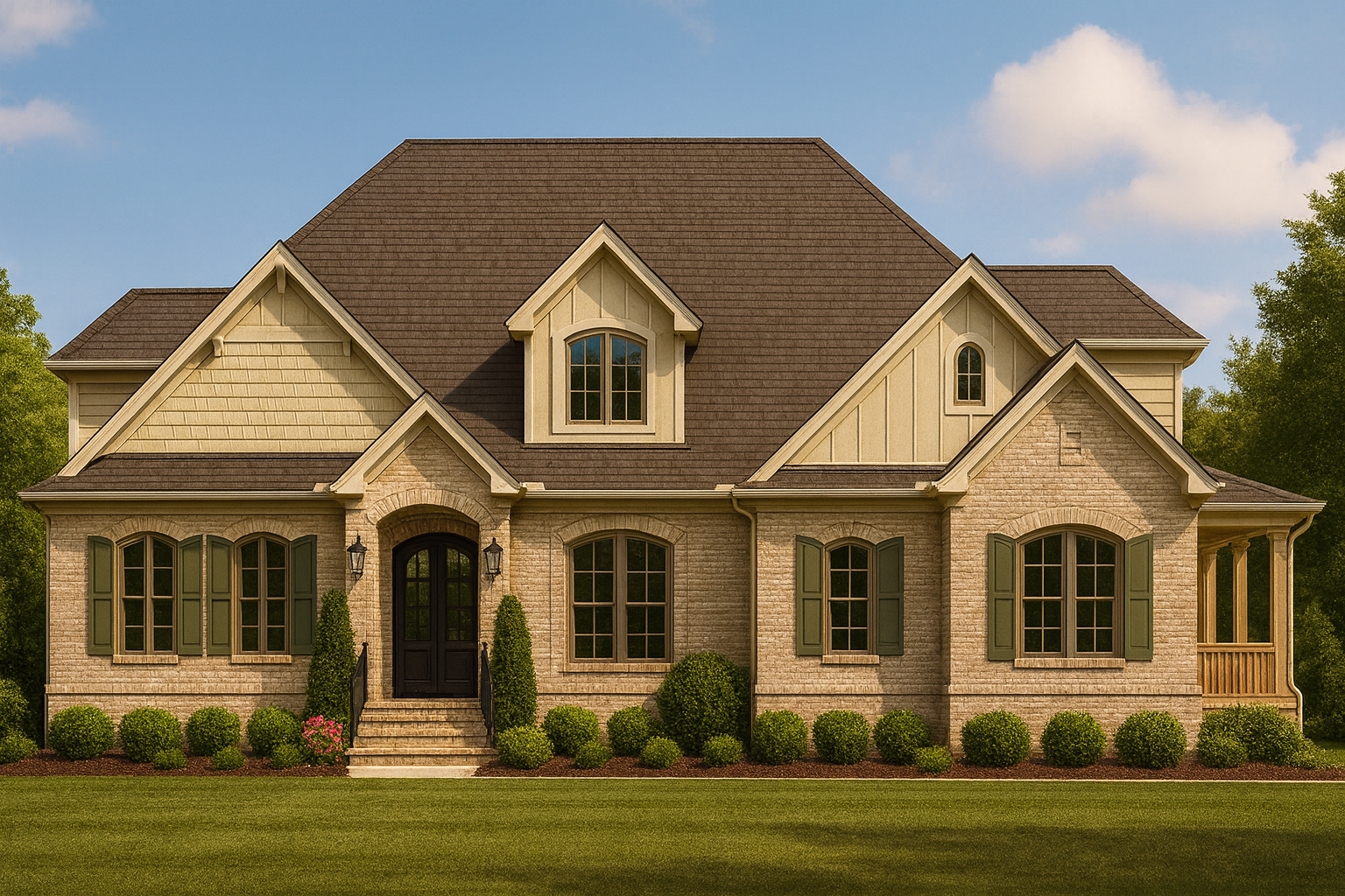 French Country Craftsman House Plan – 3 Beds, 3.5 Baths, 3,385 Sq Ft