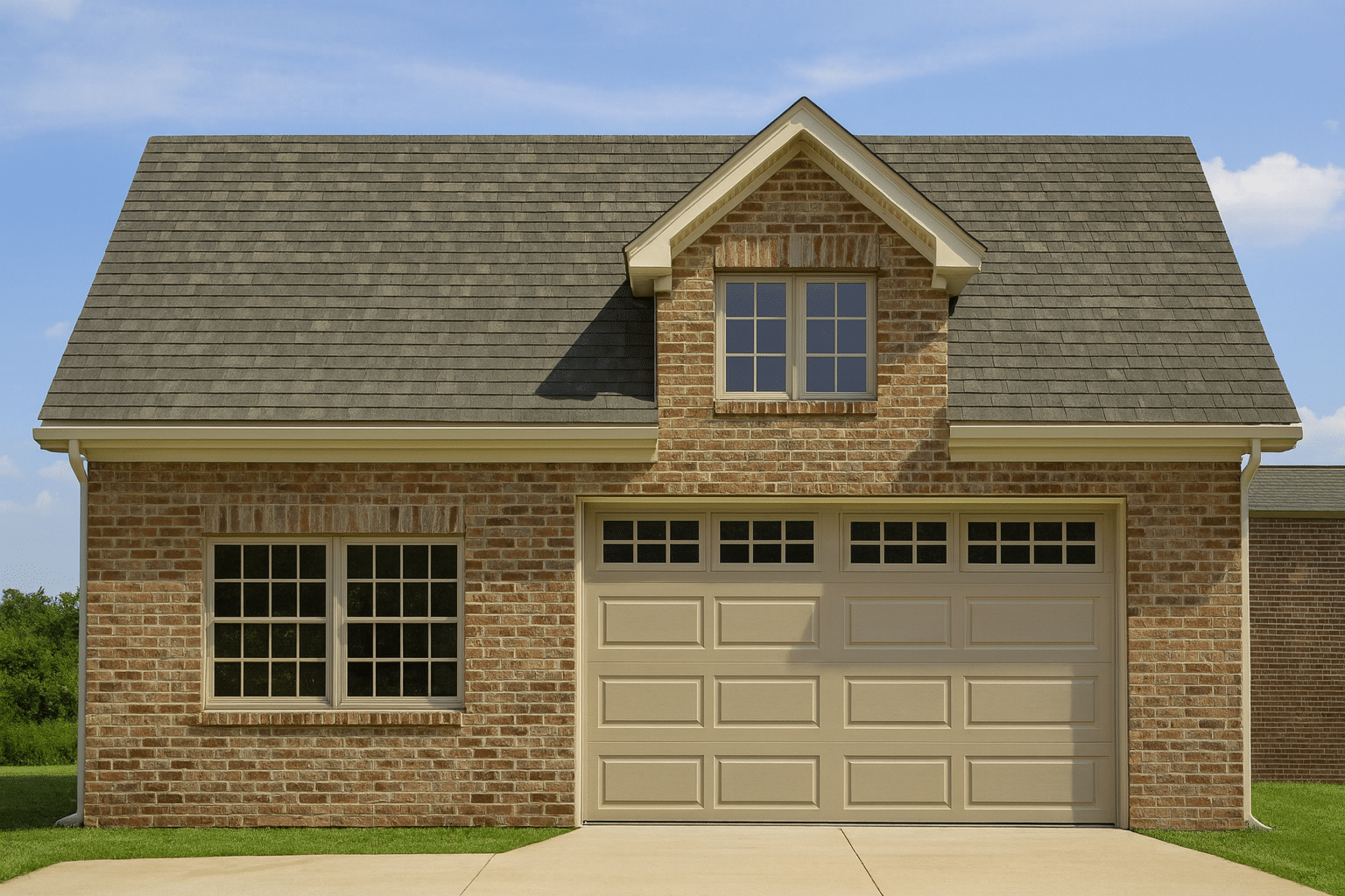 Garage Floor Plan CAD Designs with Traditional Architecture