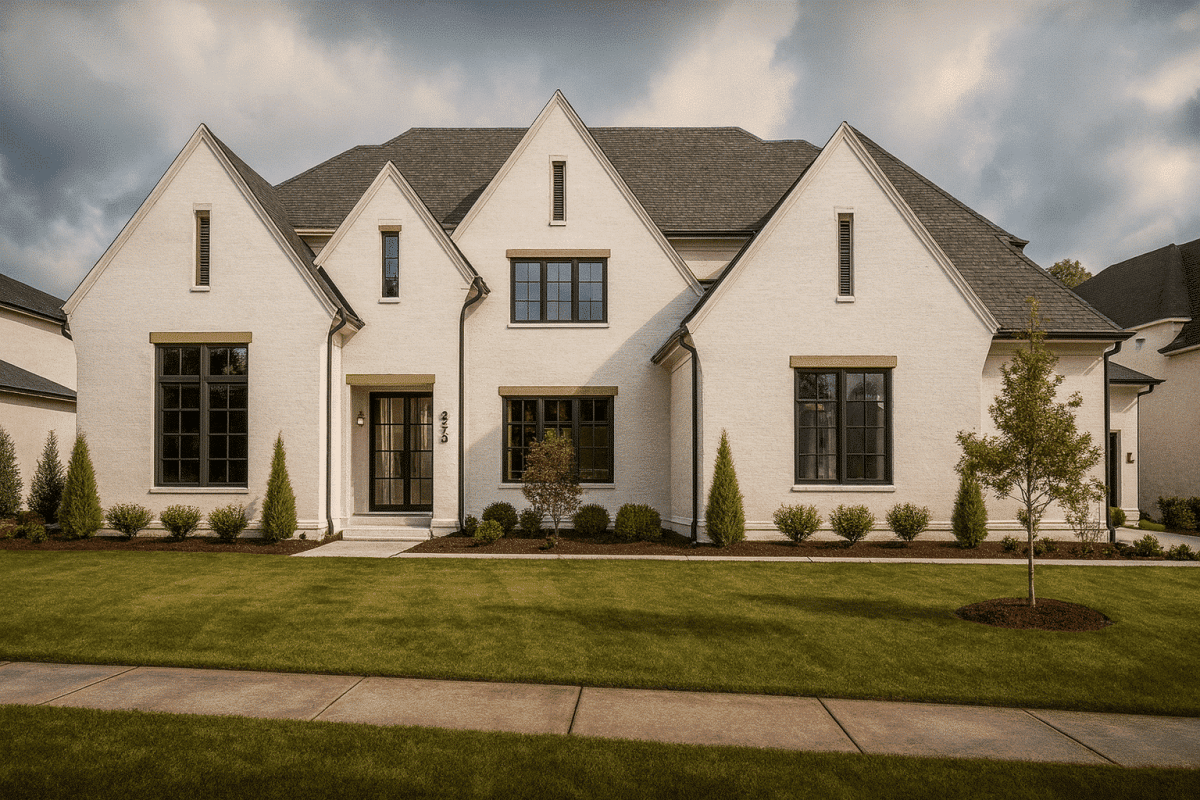 Luxury 3-Story House Plan with 6 Bedrooms & Architectural Elegance