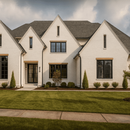 Luxury 3-Story House Plan with 6 Bedrooms & Architectural Elegance