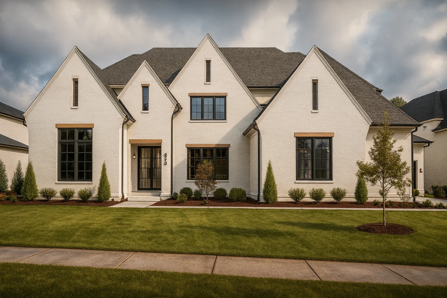 Luxury 3-Story House Plan with 6 Bedrooms & Architectural Elegance