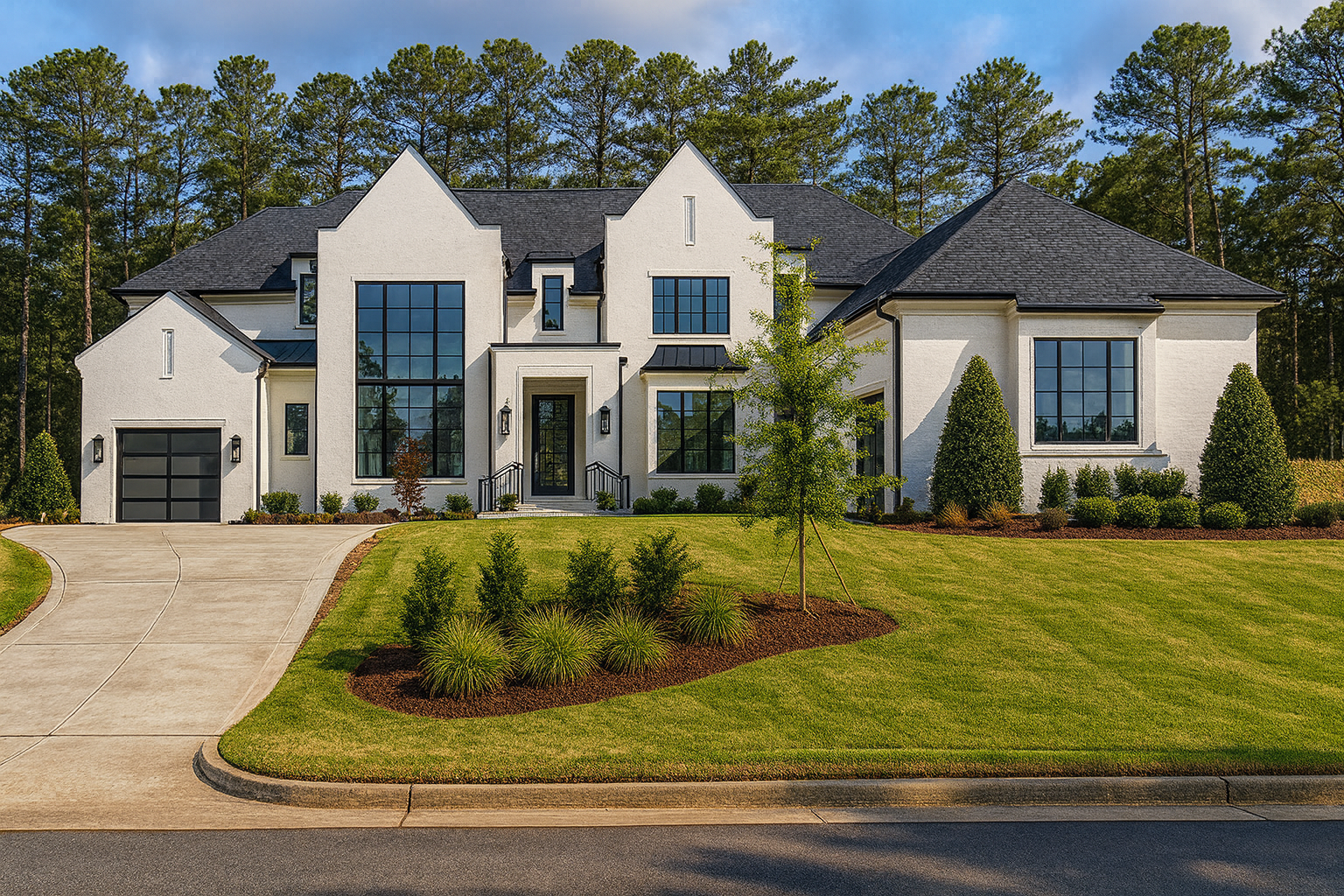 Luxury 3-Story Modern Floor Plan with 5 Bedrooms and CAD Designs
