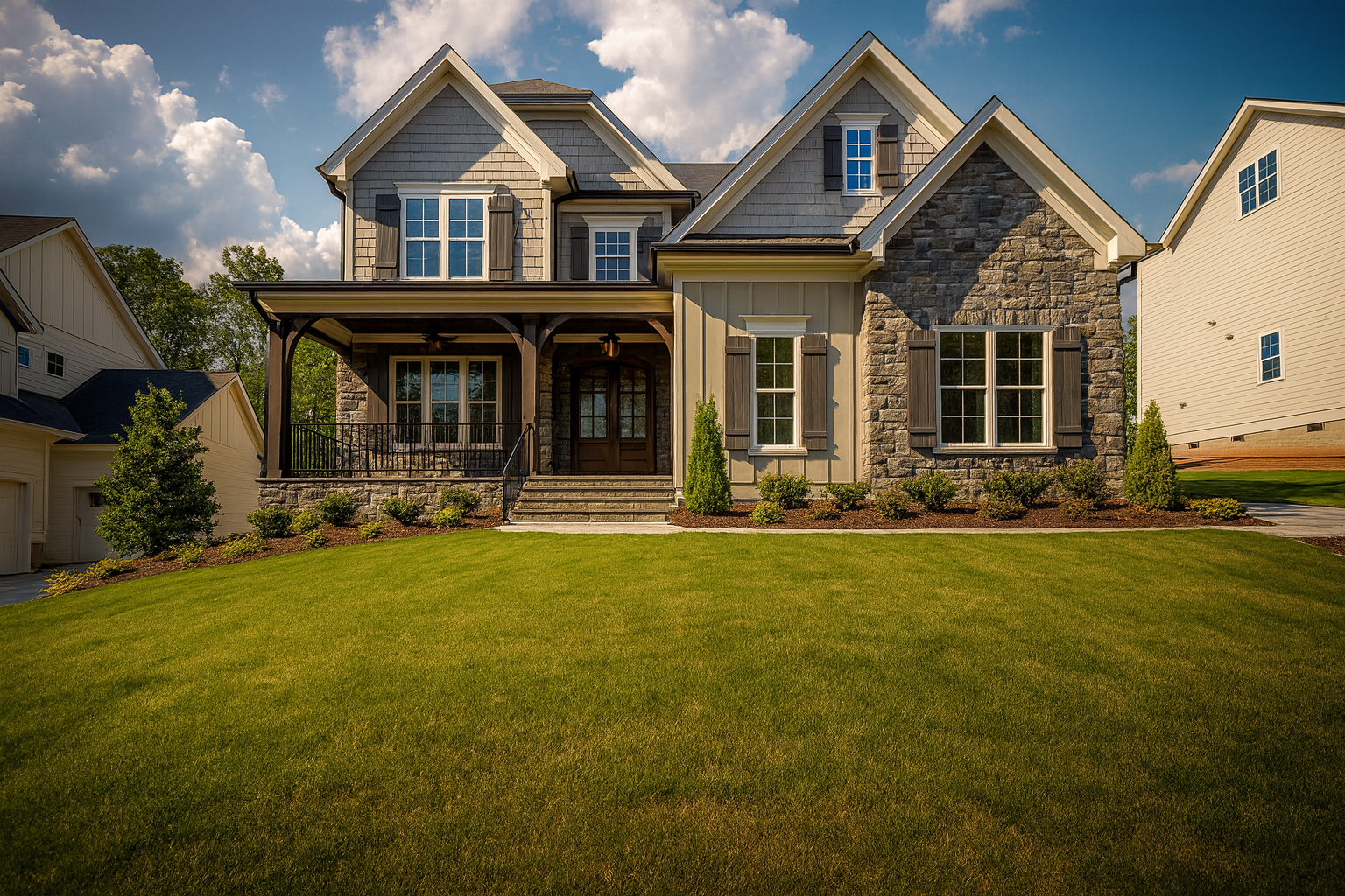 Luxury Home Floor Plan with Open Concept and 3-Car Garage