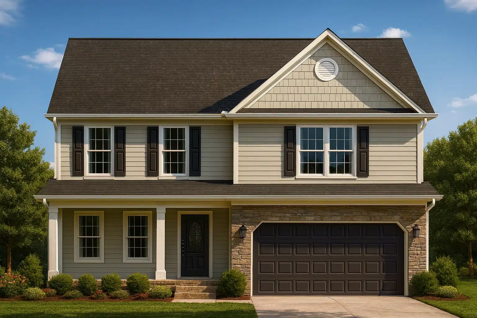 Modern 2-Story House Plan with CAD Blueprints & Architectural Elegance