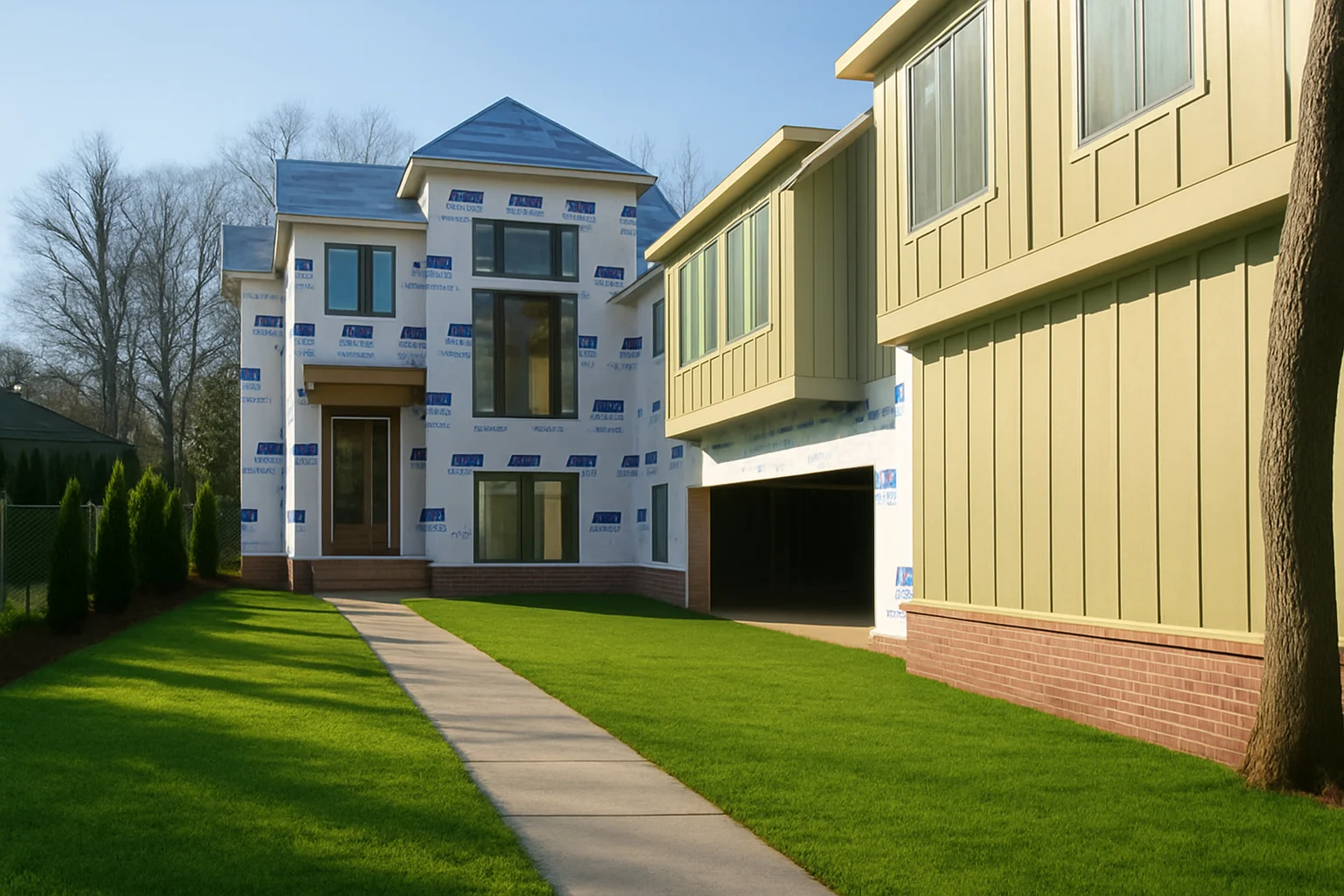 Modern 2-Story House Plan with Flexible Layout and CAD Blueprints