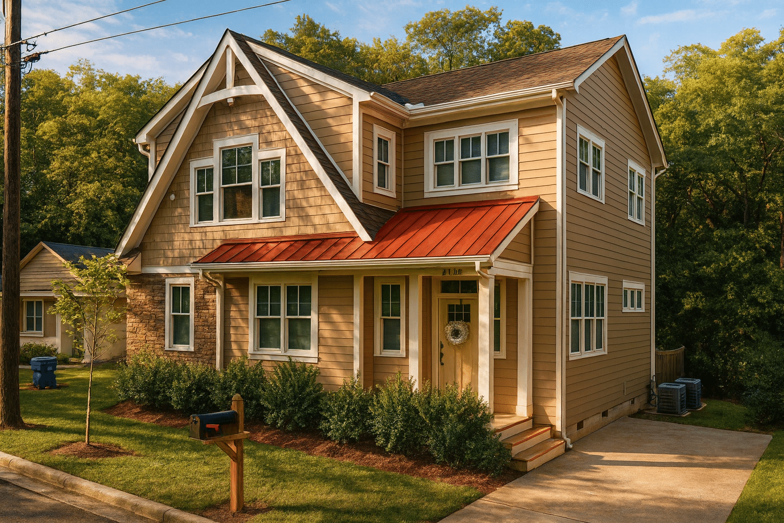 Modern 2-Story House Plan with Functional Layout & CAD Blueprints